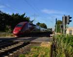 Umleiter Thalys 4346 in Herrath unterwegs nach Paris.