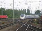 Ein TGV2872 als Ersatzzug von ICE9552 von Frankfurt(Main)Hbf nach Paris Est.Dieser Zug fuhr auserplanmssig ber Darmstadt deswegen hatte er +15.Am 25.07.08 bei der einfahrt in Mannheim Hbf.