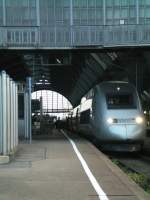 TGV POS von Stuttgart nach Paris Est.am Morgen des 08.11.08 in Karlsruhe Hbf