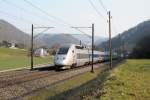 TGV 364 014 am 08.03.11 bei Tecknau (CH)