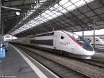 Im August 2012 nahm Lyria als vollwertigs EVU (Eisenbahn VerkehrsUnternehmen) seinen Betrieb auf. Dazu erhalten die TGV's ein neues Farbkleid. Der erste, der 4413 stand am 4.10.2012 als TGV 9268 nach Paris Gare-de-Lyon in Lausanne.