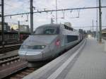 TGV 552 steht am spten Nachmittag im Bahnhof von Luxemburg bereit zur Abfahrt nach Paris. 23.09.07