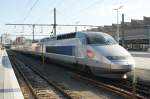 TGV abfahrbereit nach Paris am 08.04.2009 im Bahnhof Luxemburg.