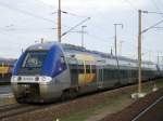 Der Triebwagen 27948 steht am 01.01.2014 abfahrbereit in Forbach und verlies den Bahnhof pünktlich um 14:45 Uhr als  TER  in Richtung Metz.