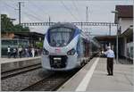 Doch, dieser  Léman Express ist pünktlich in Coppet angekommen  ...

Der Coradia Polyvalent régional tricourant Z 31 549 und ein weiterer habne ihr Ziel Coppet erreicht und werden in wenigen Minuten wieder in Richtung Annemasse zurück fahren. 

28. Juni 2021