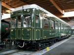 Eisenbahnmuseum Mulhouse/F. Elektrotriebwagen Sprague-Thomson(750 V= 3.Schiene)TE 1080 ETAT.(1916) Mulhouse,16.08.05