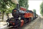 Lok 413 der Chemin de Fer du Vivarais am Schmalspurbahnhof in Tournon.