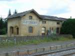 Das ehemalige Toilettengebude des Bahnhofs Koenigsmacker=Knigsmachern in Lothringen.