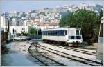 Ausfahrt eines Autorail aus dem Bahnhof Nizza.