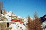Zahnradbahn Chamonix- Montenvers (Mer de Glace) Bergstation 26-02-2015