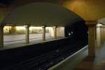 Ambitionierte Architektur im Untergrund: Station Louvre Rivoli auf der Linie 1 der Pariser Metro. 15.7.2009