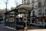 Frankreich, Paris, Metro Linie 12, Eingang der Station  Les Abbesses  bei der Butte Montmartre.