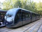 Bordeaux
Tram 2244, benannt nach der Partnerstadt Saint Ptersbourg.
Typ Alstom Citadis 302, 5-teilig, 100% Niederflur, 30 Meter lang. 

19.09.2004