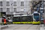 Tramway de Brest in der Kreuzung Rue Saint-Exupry/ Rue du Port. (18.09.2013)