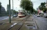 Lille SNELRT / COTRALI SL R (Tw 365, ex-Vestische Strassenbahnen) Avenue de la République im Juni 1982.