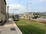 Nice / Nizza Lignes d'Azur SL T1 (Alstom-Citadis 402 19) Pont René Coty am 23.