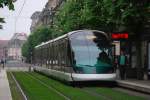 Eurotram 1040 der Straburger Straenbahn auf der Linie C in Richtung Neuhof Rodolphe Reuss, hier bei der Haltestelle Rpublique am 11.