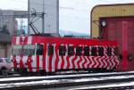 FW Frauenfeld-Wil-Bahn Be 4/4 17 abgestellt beim Depot der FW in Wil am 06.02.10