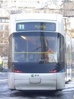 Cobratram der VBG am 20.12.2009 auf dem Bahnhofplatz. ...