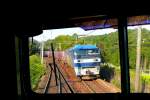 EF210 - die G�terzugslokomotiven der Pazifikk�stenlinie: Die EF210-138 begegnet mit ...