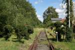 Gleise und Weichen Bahnhof Wankendorf; Strecke Ascheberg-Neum�nster; 18.06.2009.