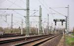 Gleise und Weichen Gleisanlagen in der N�he von Troisdorf-Spich - 07.04.2010