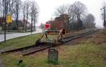 Westlicher Bahnhofskopf von Zarrentin ...  Sebastian Bengsch 22.01.2011