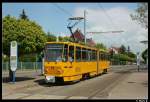 gotha Haltestelle Wagenhalle mit KT4 319 am 23.05.10