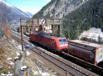 185 145-0 als Schublok ...  J�rgen Vos 05.04.2010