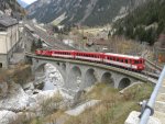 Bahnhof G�schenen mit der ...  Michael Schamper 14.05.2010