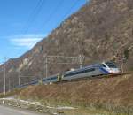 ETR 470 bei Bodio, 13.02.2010.   ...