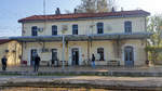 Bahnhof Strimon (Strymonas-Στρυμώνας) - Griechenland - Makedonien  Bahnhofsgebäude  (Aufnahme: 01.04.2017)