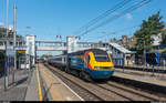 East Midlands Trains HST mit Triebkopf 43 044 durchfährt am 10.