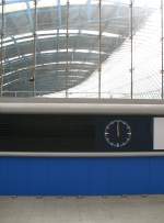 Blick in die ehemalige Abfahrthalle des Eurostars in London Waterloo.