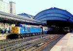 British Rail Class 40 060 am 11.08.1983 in York. Die Baureihe wurde bis 1985 ausgemustert.