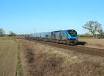 68029 passes Strensall whilst working 1T23, 0803 York - Scarborough,  12 April 2021