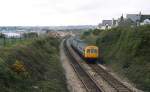 DMU 824 verlässt im April 1992 Paignton in Richtung Newton Abbot