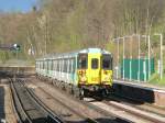 455 844 der Southern Rail in Honor Oak Park, London, 10.4.2012