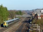 377 126 der Southern auf dem Weg in Richtung Brighton, Horley am 11.1.2014