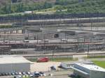 Channel Tunnel Terminal Folkestone: Verladerampe am 15.