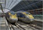 Die Eurostar Class 374 Triebzüge e320 4017 und 4010 stehen in London St Pancras. Von einer faszinieren Metropole in die andere in knapp 2 1/2 Stunden, das ist natürlich genial. Und - es geschehen noch Zeichen und Wunder, nun könne wir bei der SBB endlich wieder Fahrkarten für den Eurostarzüge verkaufen!

17. April 2016