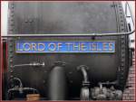 Die Rauchkammer der 62005 ist mit Lord of the Isles beschriftet.