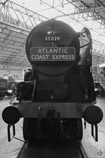 Die Dampflokomotive No 35029  Ellerman Lines  der Southern Railway wurde 1949 gebaut. (National Railway Museum York, Mai 2019)