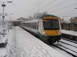 Tw 170273 bei dichtem Schneefall in Cambridge (06.02.2009)