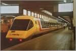 Der BR APT 370 001 in London Euston.
19. Juni 1984