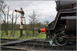 Geoposition mal anders: die Bullbell Railway Dampflok wartet in Sheffiled Par unweit des Null- Meridians auf die Abfahrt nach East Grinstead.