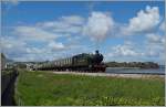 Fast so spannend wie ein Agatha Christie Krimi war die Frage Sonne oder Fotowolke, als die die Class 4200 Tender-Dampflok  4277 Hercules  der  Dartmouth Steam Railway  kurz nach Goodrington angedampft