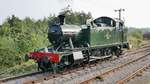 Tut nun so, als könnte sie kein Lüftchen trüben - Dampflok No. 5541 der GWR 2-6-2T 4575 Class im Bahnhof Lydney Junction der Dean Forest Railway , 14.9.2016