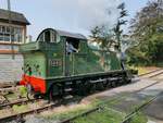 Dampflok No. 5541 der GWR 2-6-2T 4575 Class in Parkend, dem derzeitigen Ende der Strecke der Dean Forest Railway, 14.9.2016