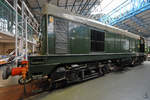 Die Dieselelektrische Lokomotive No. 20050 der Class 20 wurde 1957 bei English Electric gebaut und 1981 ausgemustert. (National Railway Museum York, Mai 2019)